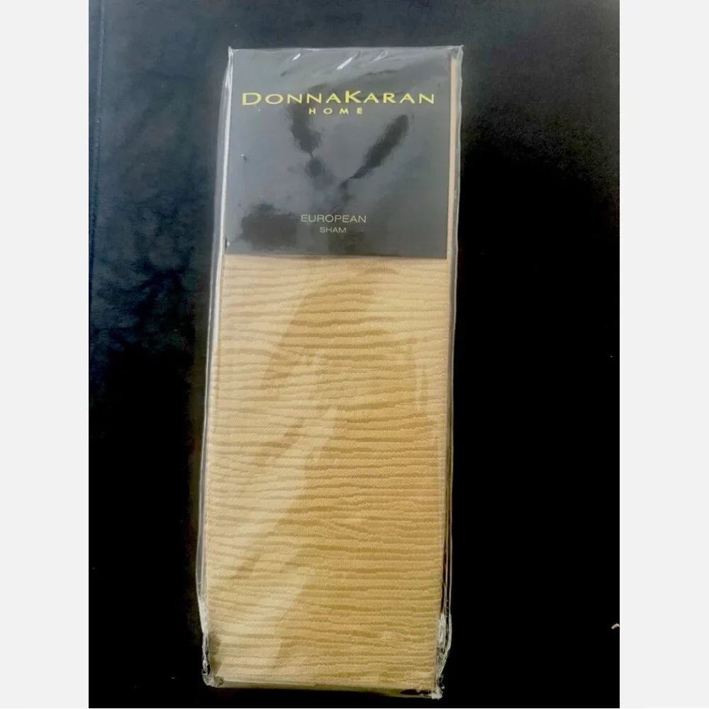 Donna Karan Home Collection Gilded Gold Euro Pillow Sham